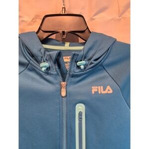 Fila Sport Women's Blue Full‎ Zip Hoodie Athletic Jacket Size Small S